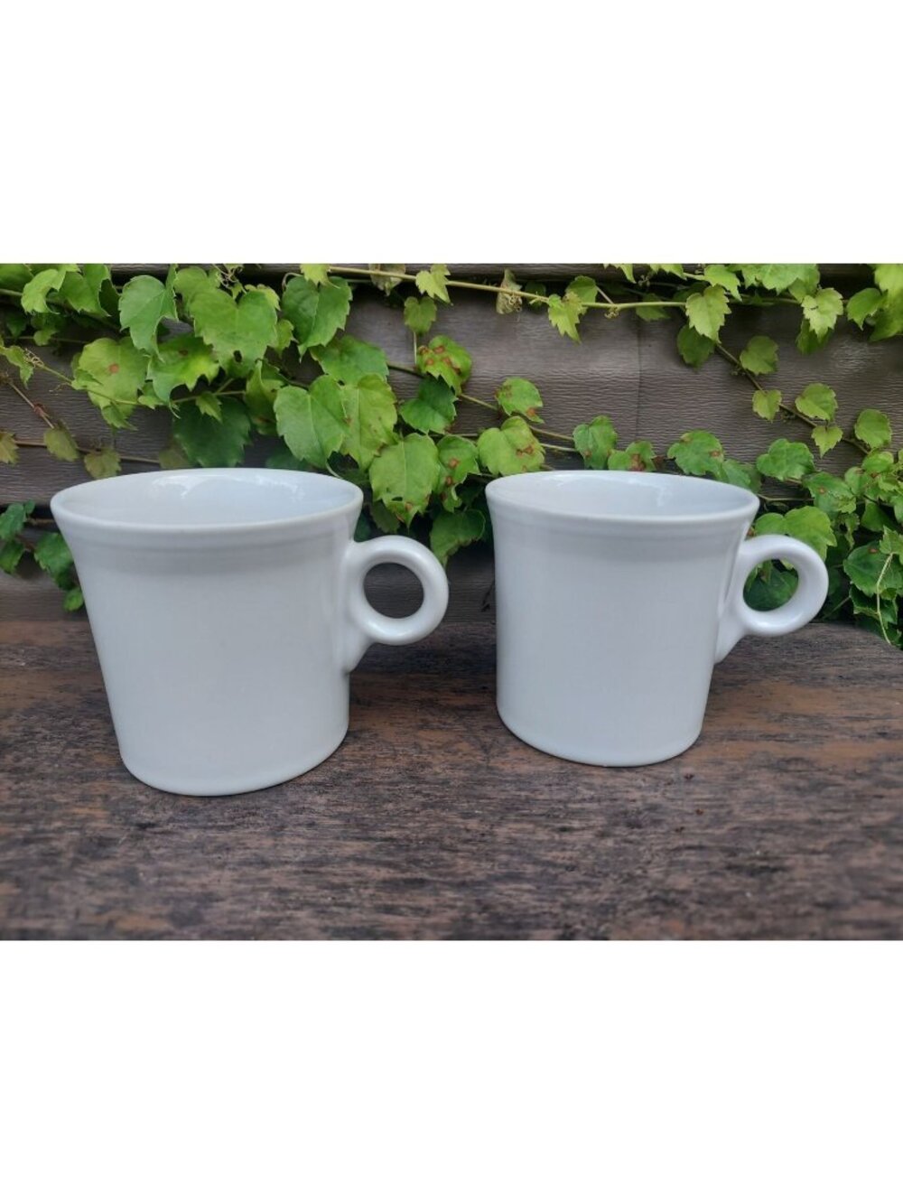 2 White Fiesta Tom & Jerry  Coffee Mugs